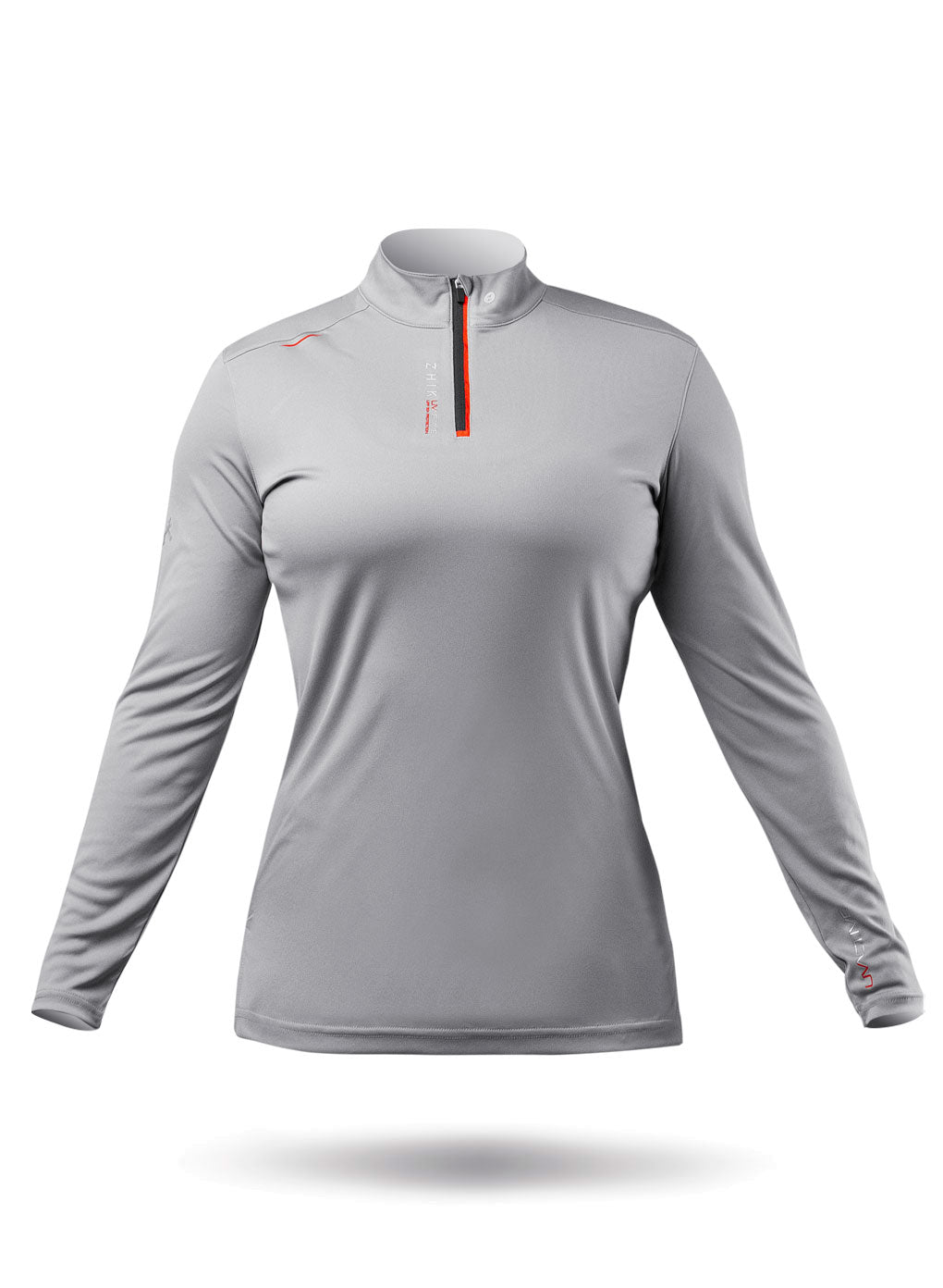 Women's "UVActive" high collar top with 1/4 zip
