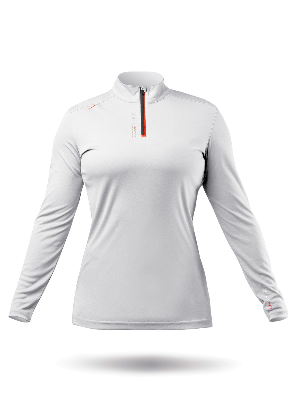 Women's "UVActive" high collar top with 1/4 zip
